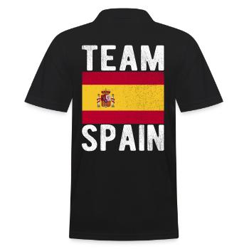 Drapeau de l’Espagne - Polo Homme - noir - Dos - Kai (181cm)