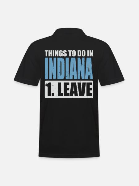 Indiana Meme - Men's Polo Shirt - black