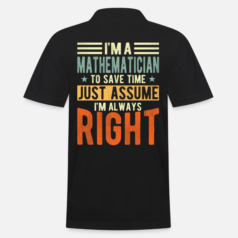 Mathematiker - Männer Poloshirt - Schwarz