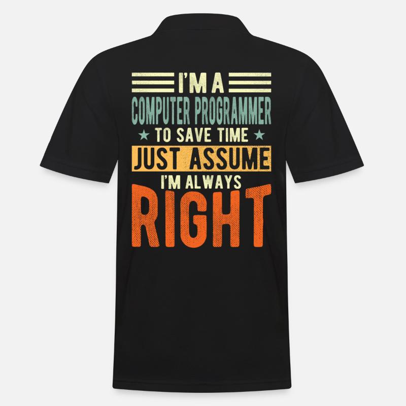 Computer programmer - Men's Polo Shirt - black