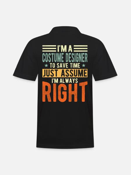 Costume Designer - Men's Polo Shirt - black