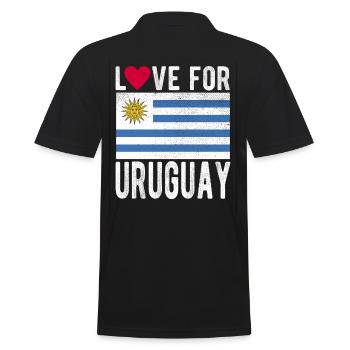 Drapeau de l’Uruguay - Polo Homme - noir - Dos - Kai (181cm)