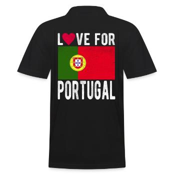Drapeau du Portugal - Polo Homme - noir - Dos - Kai (181cm)