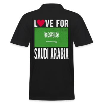 Drapeau de l’Arabie saoudite - Polo Homme - noir - Dos - Kai (181cm)