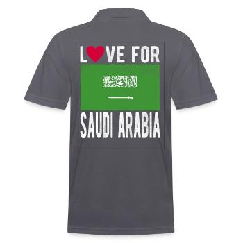 Drapeau de l’Arabie saoudite - Polo Homme - charbon - Dos - Nico (186cm)