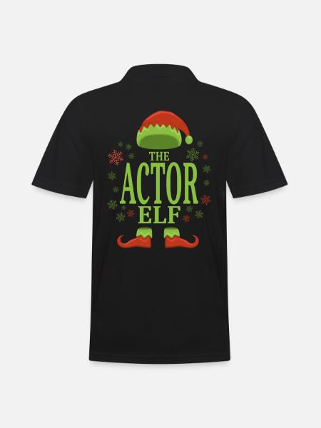 Actor Christmas Elf - Men's Polo Shirt - black