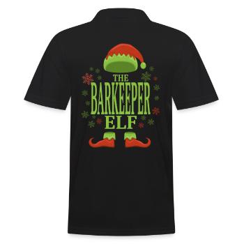Barman Christmas Elf - Polo Homme - noir - Dos - Kai (181cm)