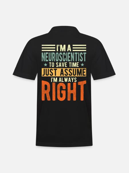 Neuroscientist - Men's Polo Shirt - black