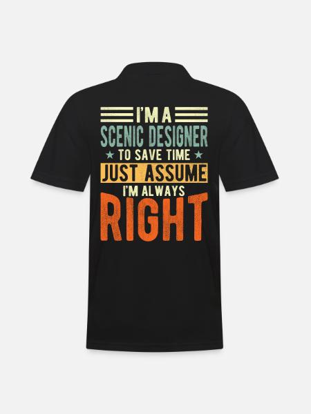 Scenic Designer - Men's Polo Shirt - black