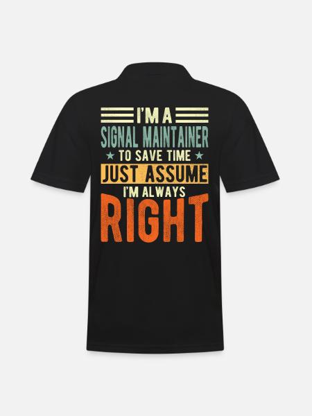 Signal Maintenance - Men's Polo Shirt - black