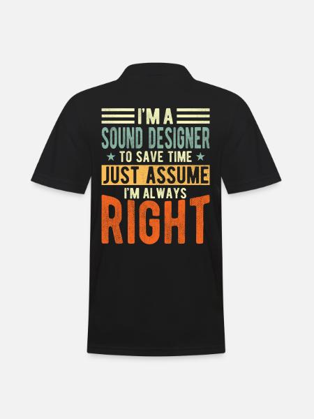 Sound Designer - Men's Polo Shirt - black