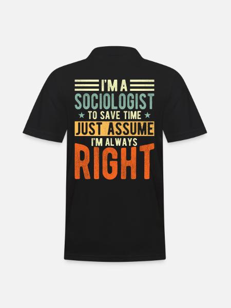 Sociologist - Men's Polo Shirt - black