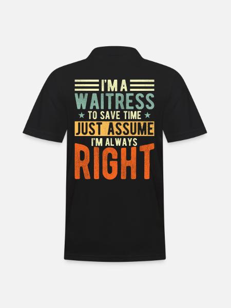 Waitress - Men's Polo Shirt - black