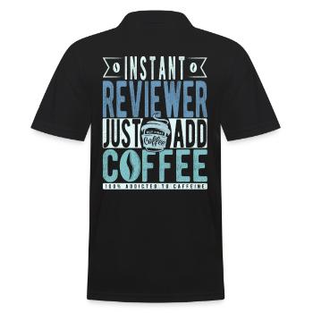 Citation de café de l’évaluateur - Polo Homme - noir - Dos - Kai (181cm)