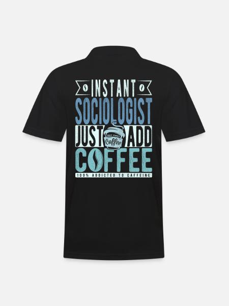 Café du sociologue - Polo Homme - noir