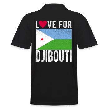 Djibouti Souvenir - Polo Homme - noir - Dos - Kai (181cm)