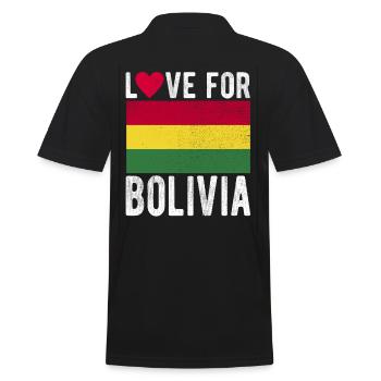 Souvenir Bolivie - Polo Homme - noir - Dos - Kai (181cm)