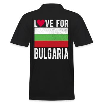 Bulgarie Souvenir - Polo Homme - noir - Dos - Kai (181cm)