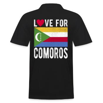 Komoros Souvenir - Polo Homme - noir - Dos - Kai (181cm)