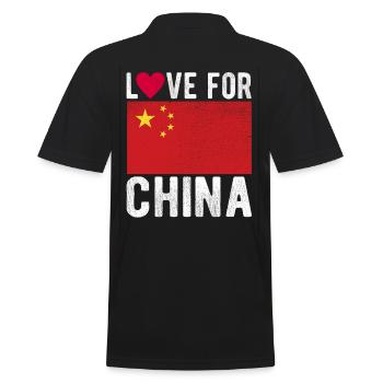 Souvenir de Chine - Polo Homme - noir - Dos - Kai (181cm)