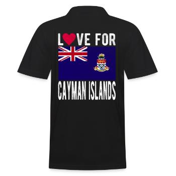 Souvenir des îles Caïmans - Polo Homme - noir - Dos - Kai (181cm)