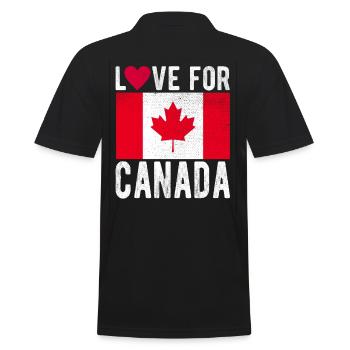 Canada Souvenir - Polo Homme - noir - Dos - Kai (181cm)