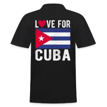 Cuba Souvenir - Polo Homme - noir - Dos - Kai (181cm)