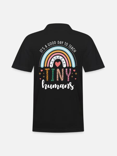 Primary school teacher rainbow - Men's Polo Shirt - black