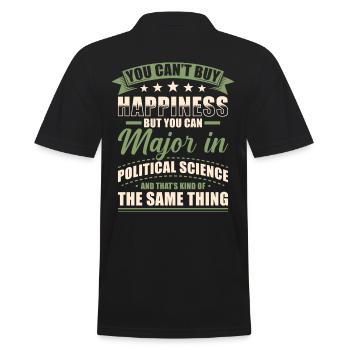 Diplôme en sciences politiques - Polo Homme - noir - Dos - Kai (181cm)