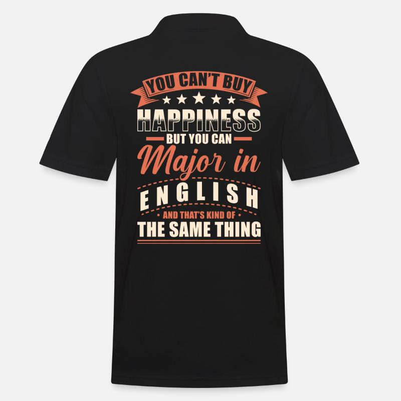 Englisch Abschluss - Männer Poloshirt - Schwarz