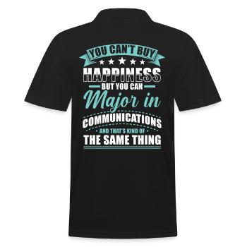 Communication Conclusion - Men's Polo Shirt - black - Back - Kai (181cm)
