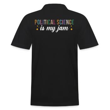 La science politique est ma passion - Polo Homme - noir - Dos - Kai (181cm)