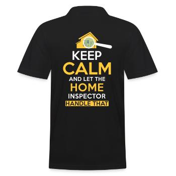 Building inspector Spruch - Men's Polo Shirt - black - Back - Kai (181cm)