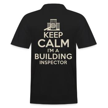 Building inspector Spruch - Men's Polo Shirt - black - Back - Kai (181cm)
