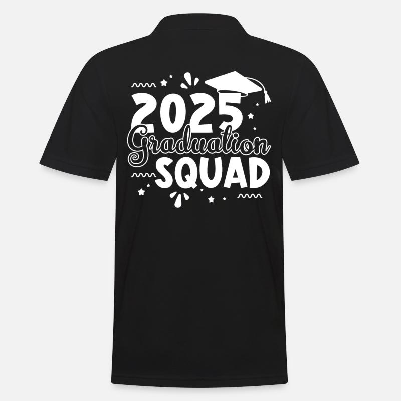 2025 Abschluss Gruppe - Männer Poloshirt - Schwarz
