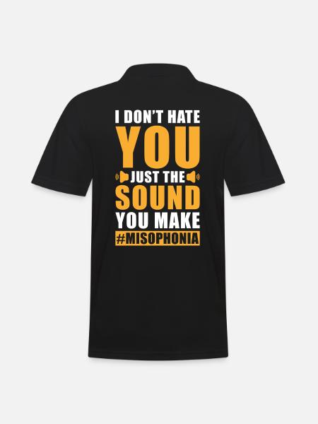 Misophonia Saying - Men's Polo Shirt - black