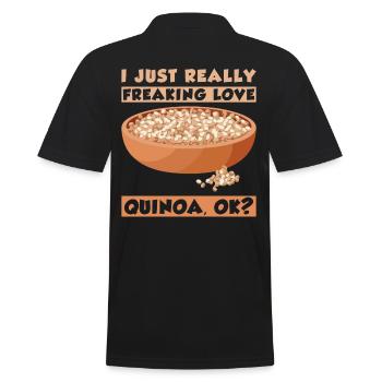Dicton du quinoa - Polo Homme - noir - Dos - Kai (181cm)