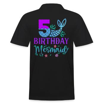 5ème anniversaire Sirène - Polo Homme - noir - Dos - Kai (181cm)