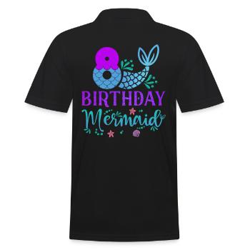8e anniversaire Sirène - Polo Homme - noir - Dos - Kai (181cm)