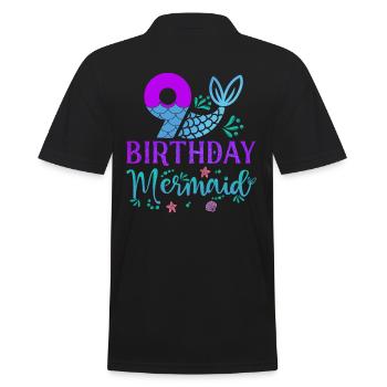 9e anniversaire Sirène - Polo Homme - noir - Dos - Kai (181cm)