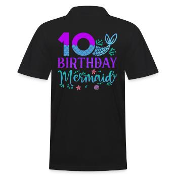 10e anniversaire Sirène - Polo Homme - noir - Dos - Kai (181cm)