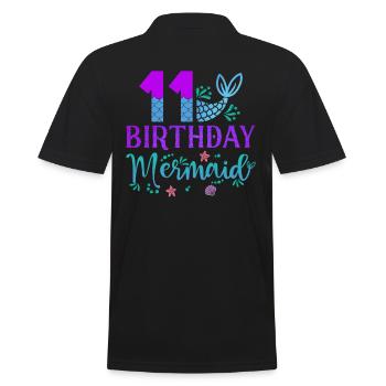 11e anniversaire Sirène - Polo Homme - noir - Dos - Kai (181cm)