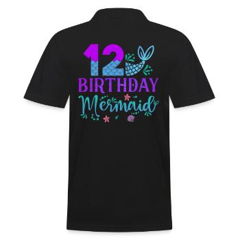 12e anniversaire Sirène - Polo Homme - noir - Dos - Kai (181cm)
