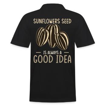 Tournesol - Polo Homme - noir - Dos - Kai (181cm)