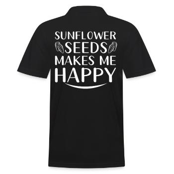 Tournesol - Polo Homme - noir - Dos - Kai (181cm)