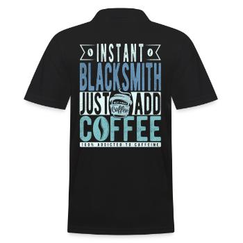 Dicton de café Buchalter - Polo Homme - noir - Dos - Kai (181cm)