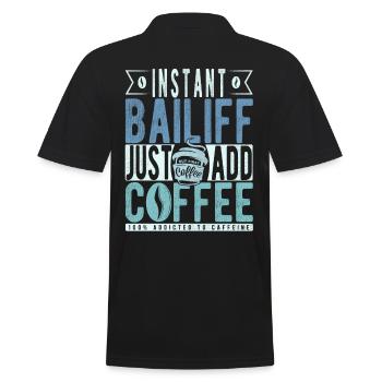 Dicton de café Buchalter - Polo Homme - noir - Dos - Kai (181cm)