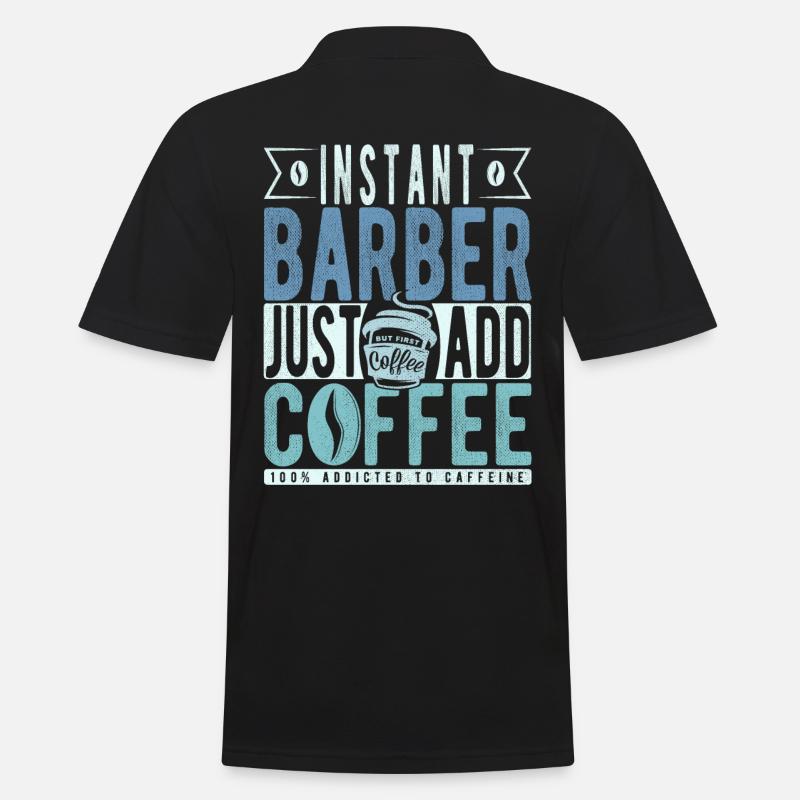 Buchalter Kaffee Spruch - Männer Poloshirt - Schwarz