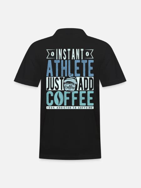 Buchalter coffee saying - Men's Polo Shirt - black