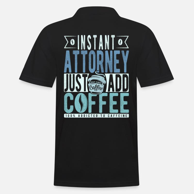 Buchalter Kaffee Spruch - Männer Poloshirt - Schwarz